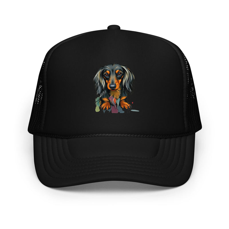 Dachshund Abstract Foam Trucker Hat | Everyday AI-Designed 10