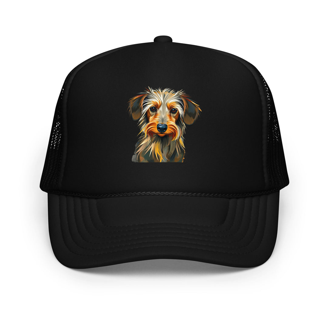 Dachshund Abstract Foam Trucker Hat | Everyday AI-Designed 11