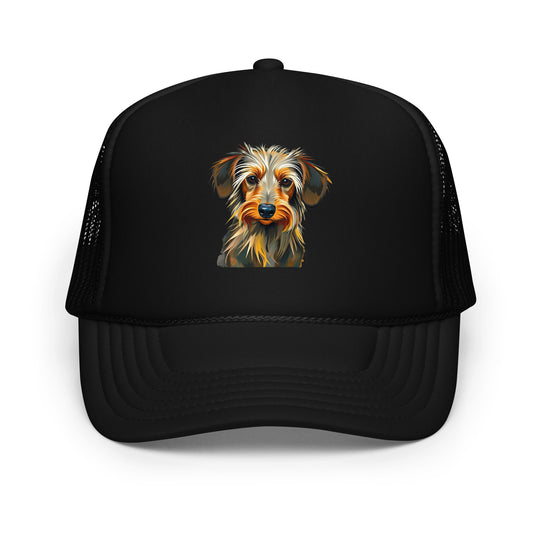 Dachshund Abstract Foam Trucker Hat | Everyday AI-Designed 11