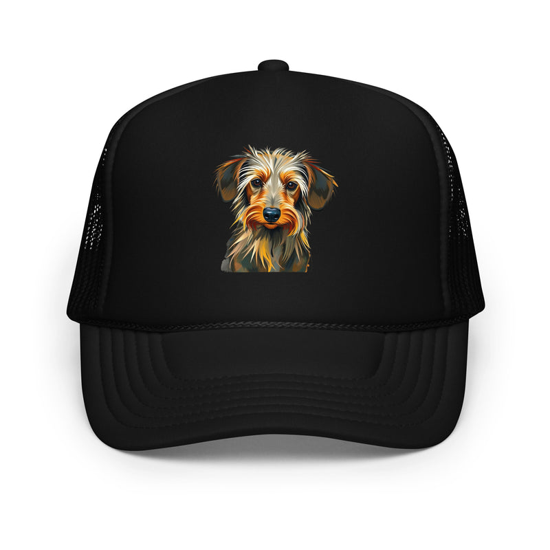 Dachshund Abstract Foam Trucker Hat | Everyday AI-Designed 11