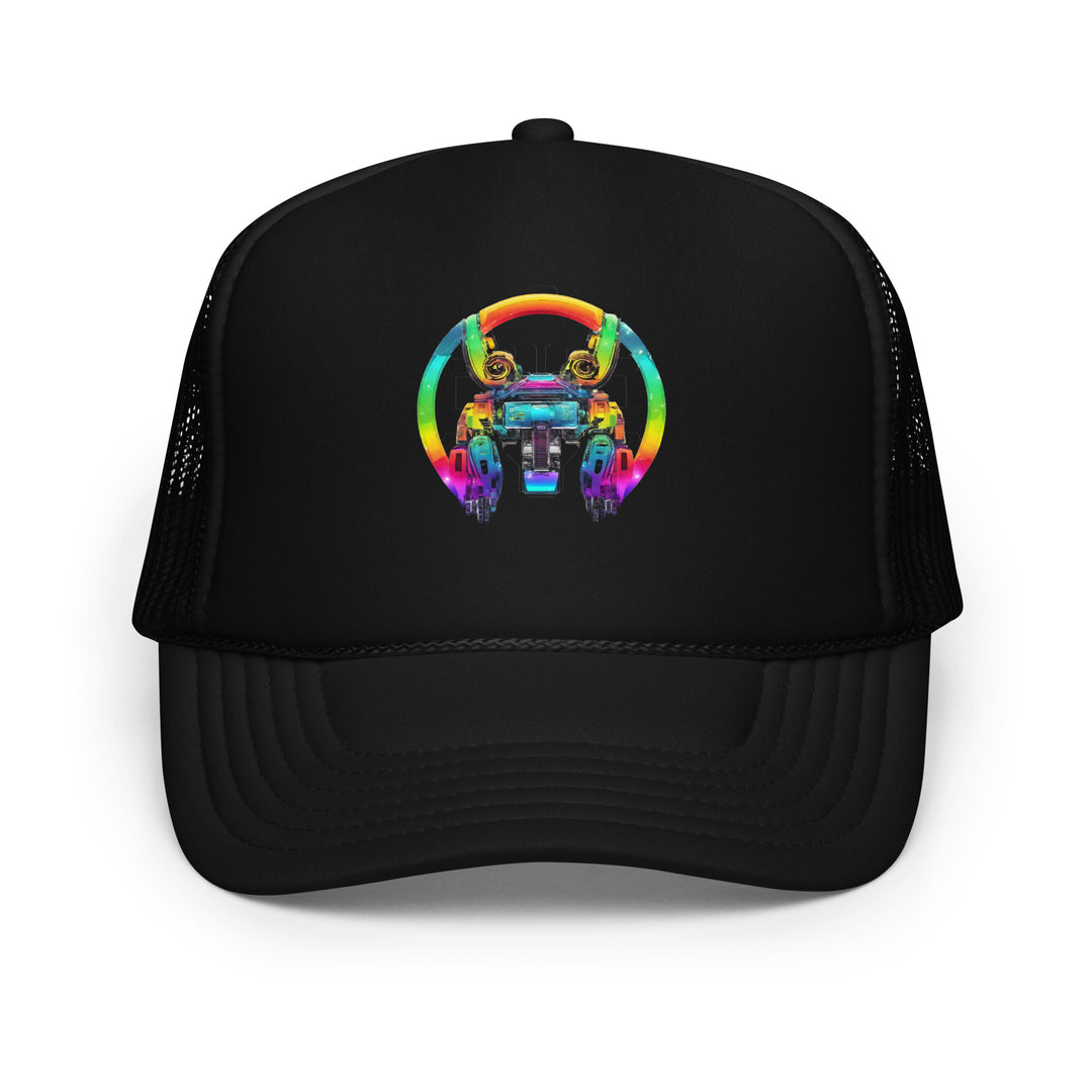 Cyberpunk Rainbow Foam Trucker Hat | Everyday AI-Designed 19