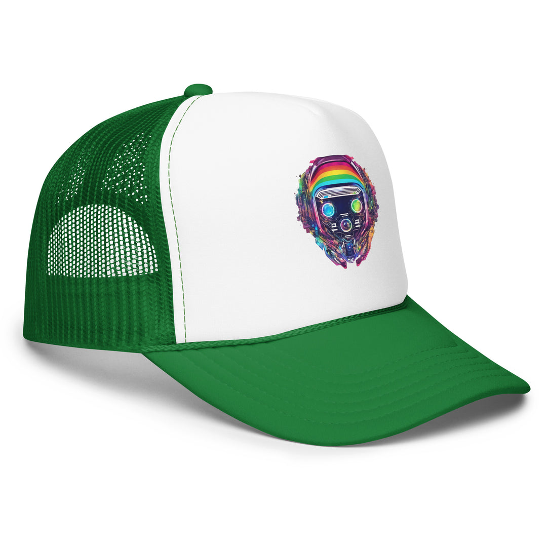 Cyberpunk Rainbow Foam Trucker Hat | Everyday AI-Designed 18 - additional view 21