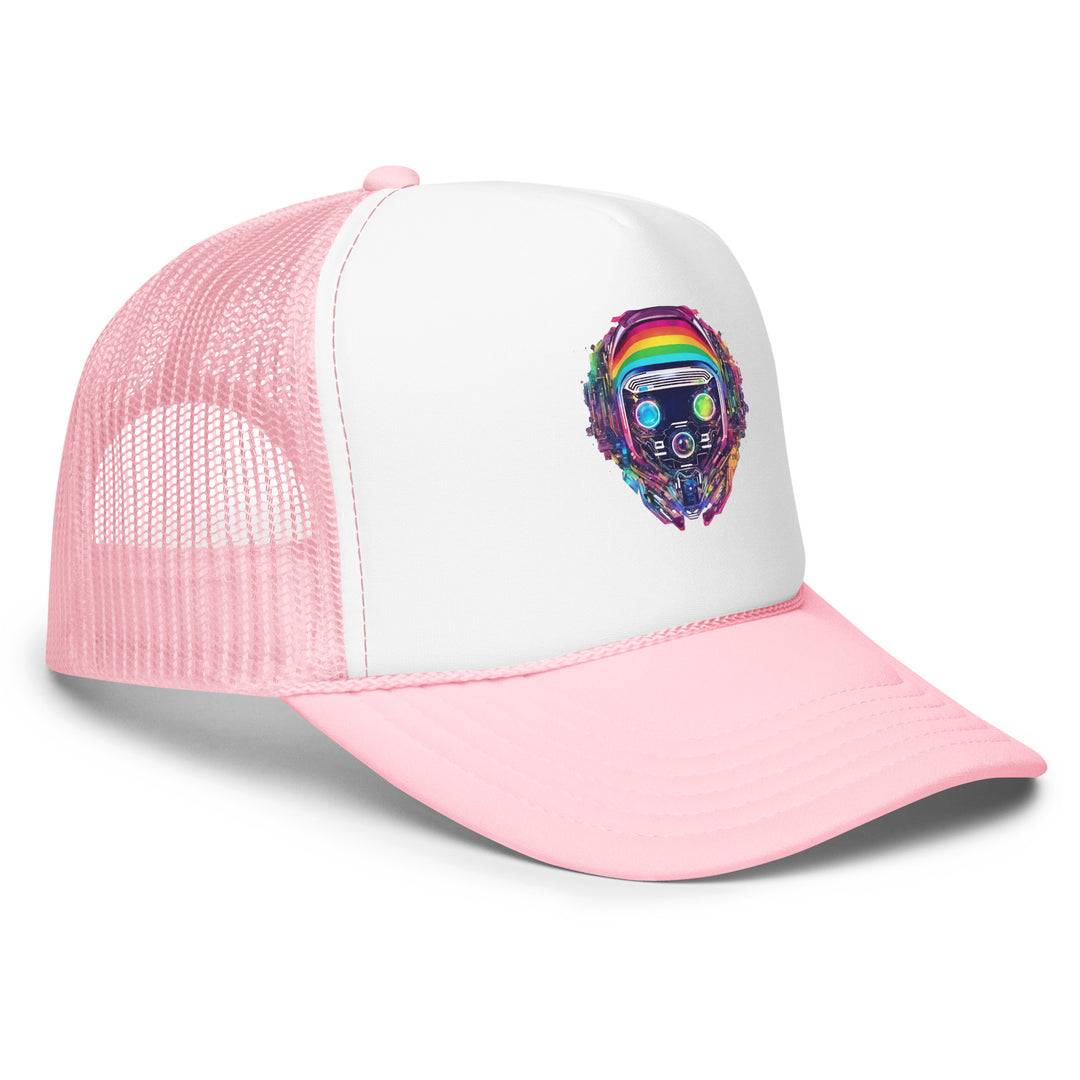 Cyberpunk Rainbow Foam Trucker Hat | Everyday AI-Designed 18 - additional view 23