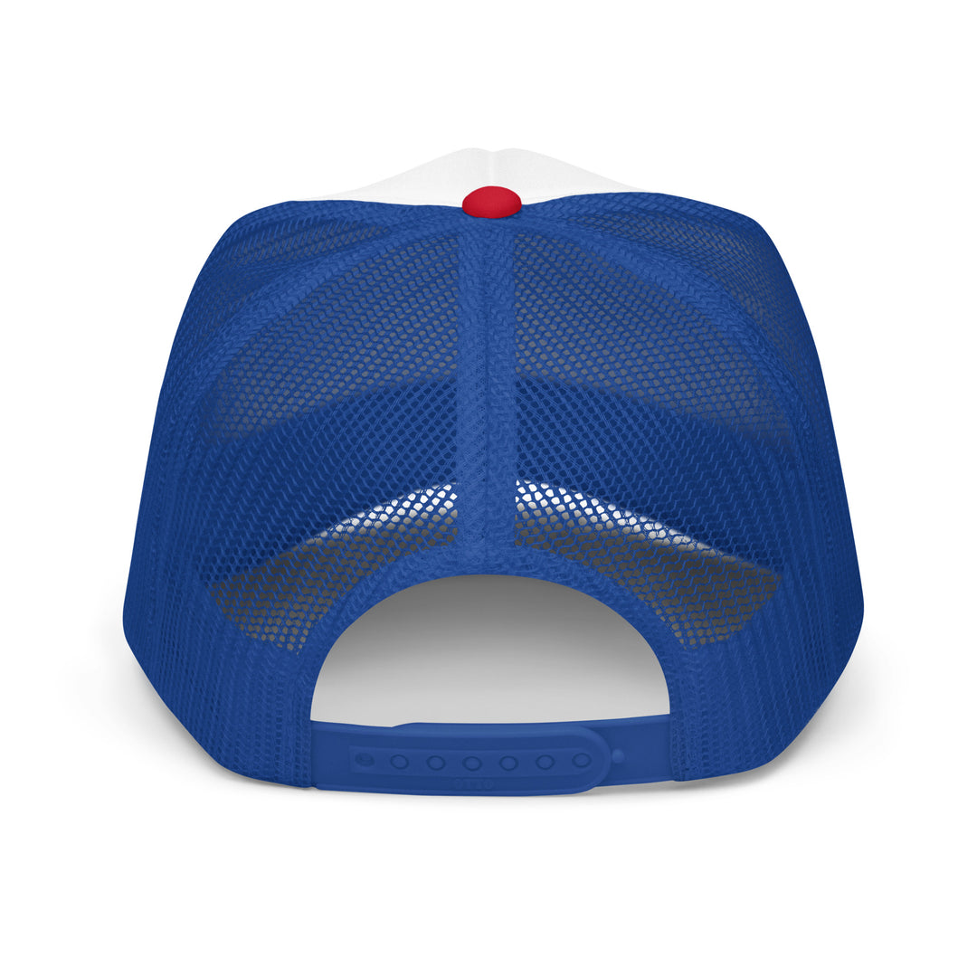 Cyberpunk Rainbow Foam Trucker Hat | Everyday AI-Designed 18 - additional view 12