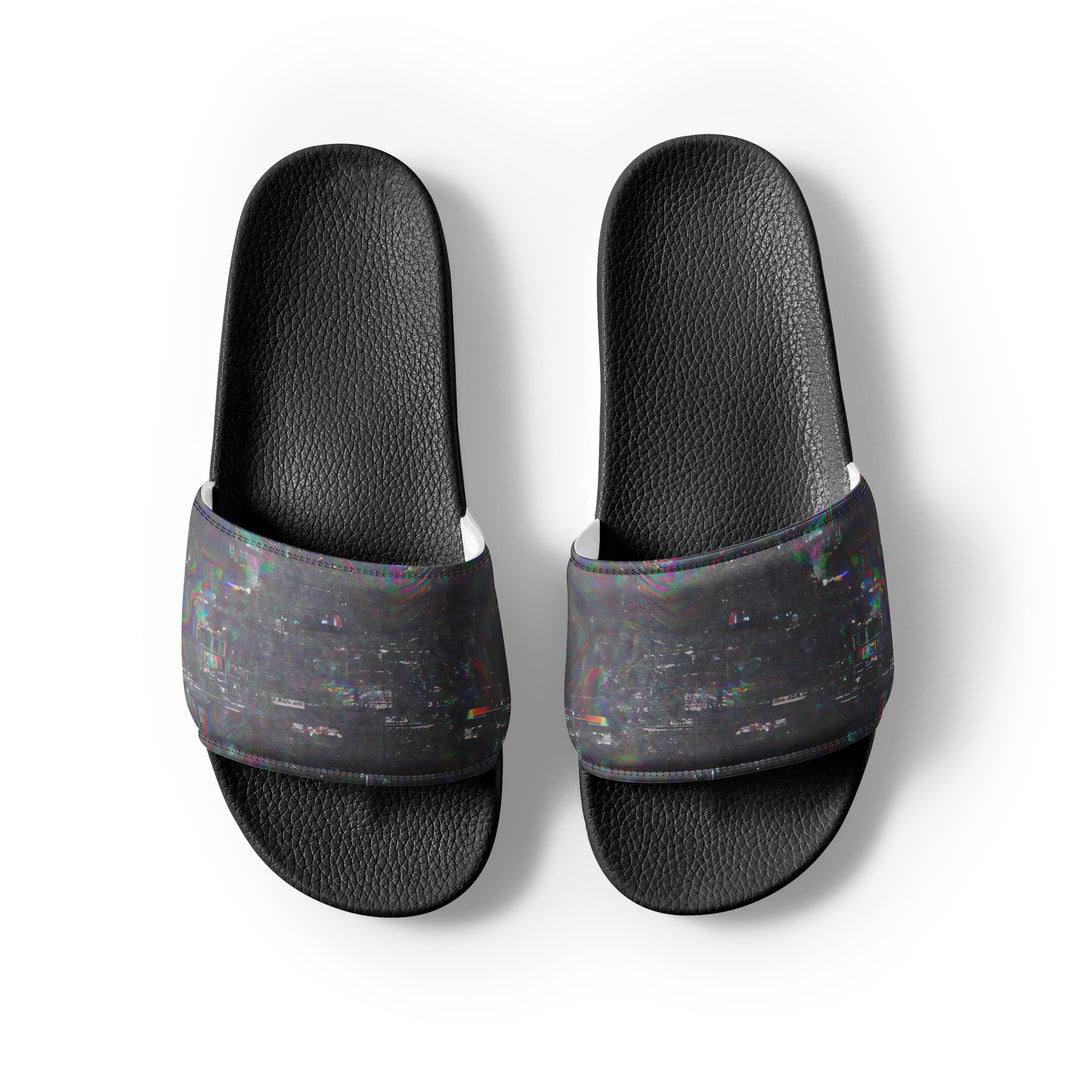 Glitchwear Men's Slides, AI Signature Style AI-Designed 8, view 7