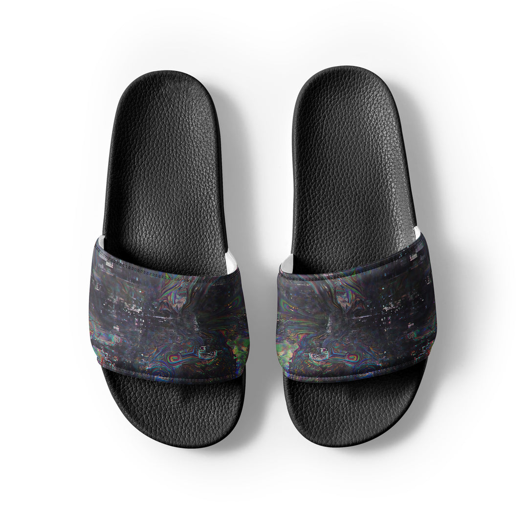 Glitchwear Men's Slides, AI Signature Style AI-Designed 9, view 7