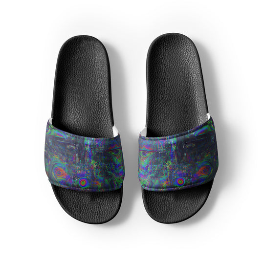 Glitchwear Men's Slides, AI Signature Style AI-Designed 11, view 7