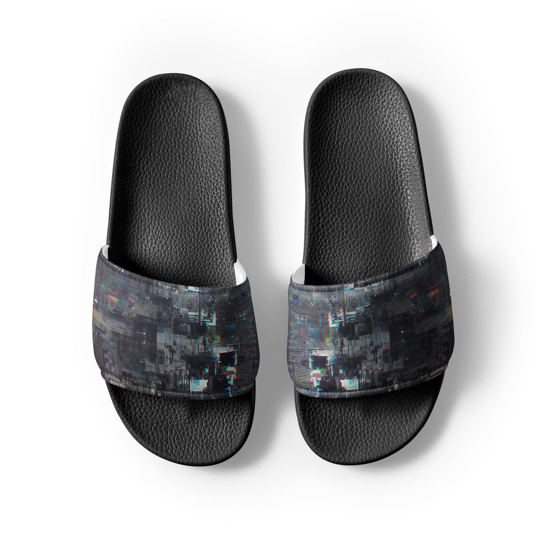 Glitchwear Men's Slides, AI Signature Style AI-Designed 15, view 7
