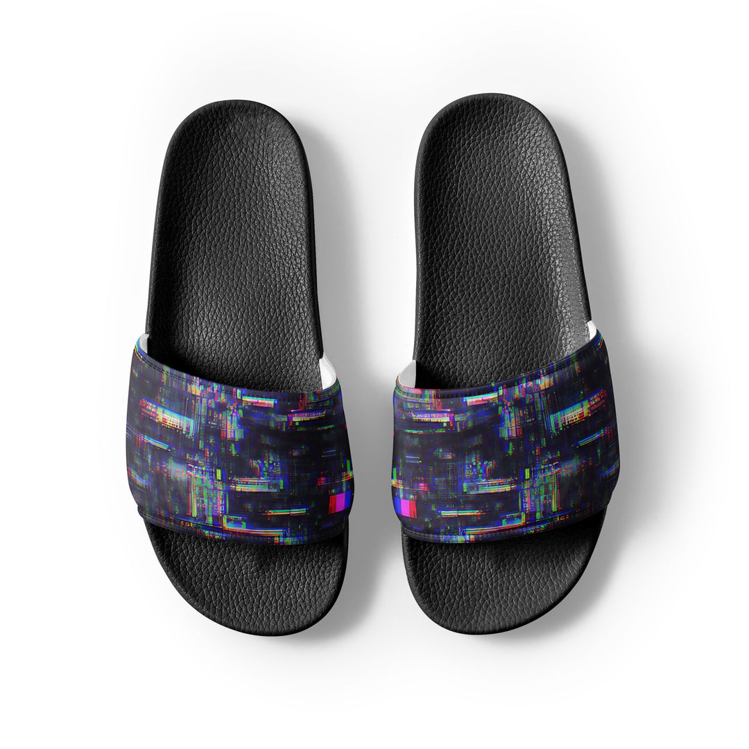 Glitchwear Men's Slides, AI Signature Style AI-Designed 32, view 7