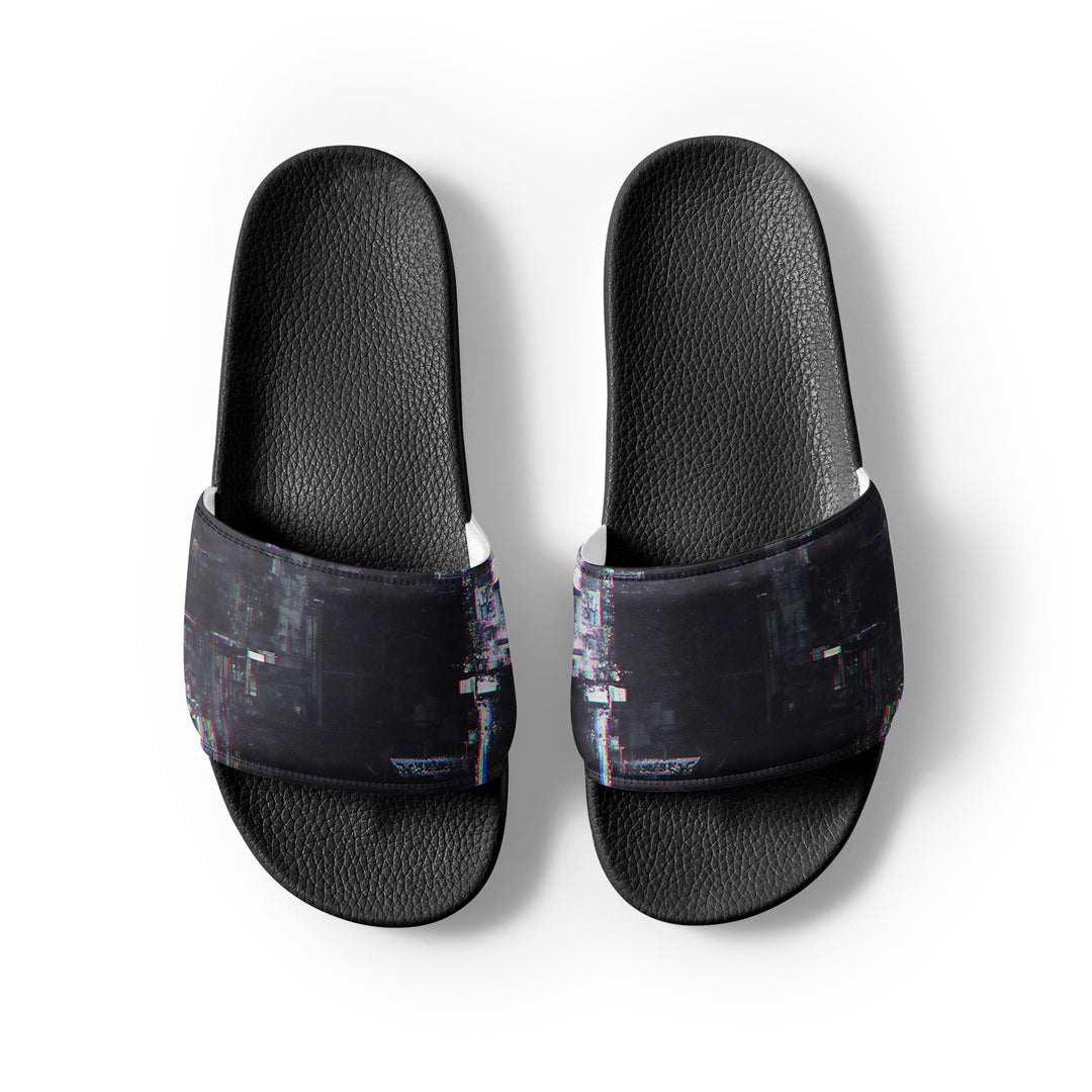 Glitchwear Men's Slides, AI Signature Style AI-Designed 33, view 7