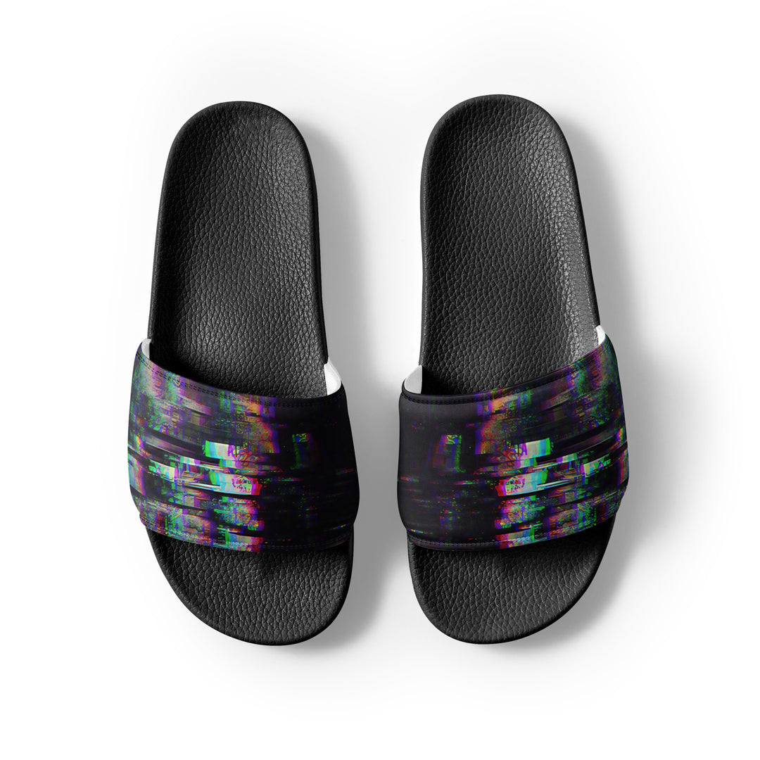 Glitchwear Men's Slides, AI Signature Style AI-Designed 35, view 7