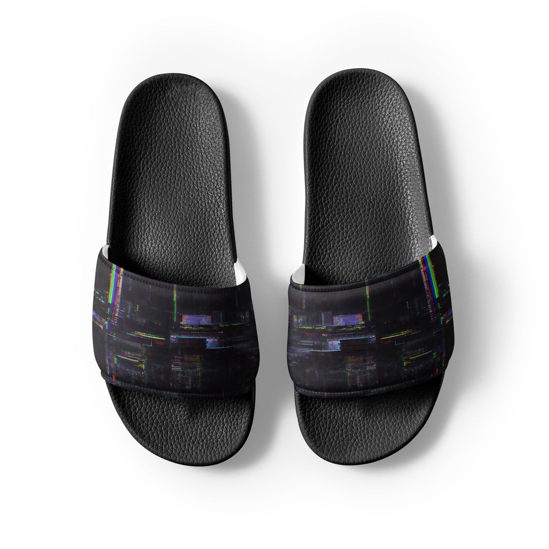 Glitchwear Men's Slides, AI Signature Style AI-Designed 36, view 7