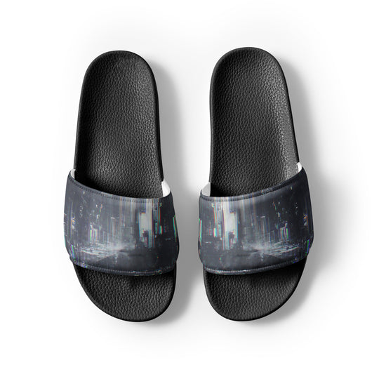 Glitchwear Men's Slides, AI Signature Style AI-Designed 39, view 7