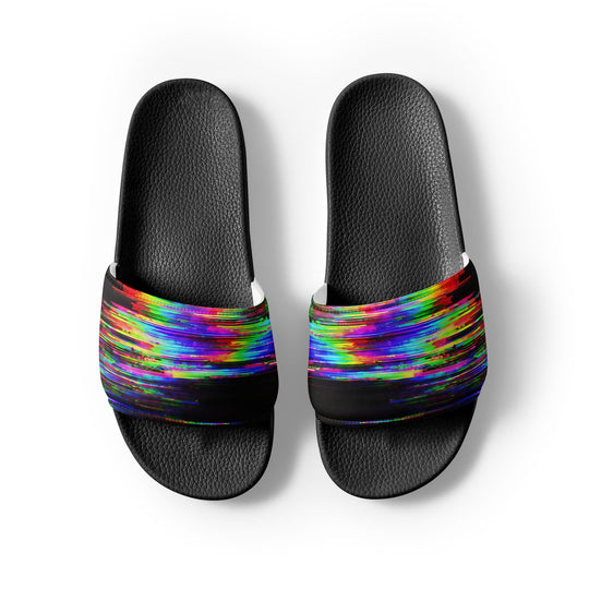 Glitchwear Men's Slides, AI Signature Style AI-Designed 42, view 7
