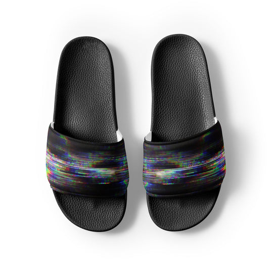 Glitchwear Men's Slides, AI Signature Style AI-Designed 44, view 7