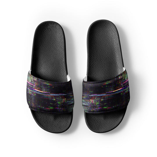 Glitchwear Men's Slides, AI Signature Style AI-Designed 27, view 7