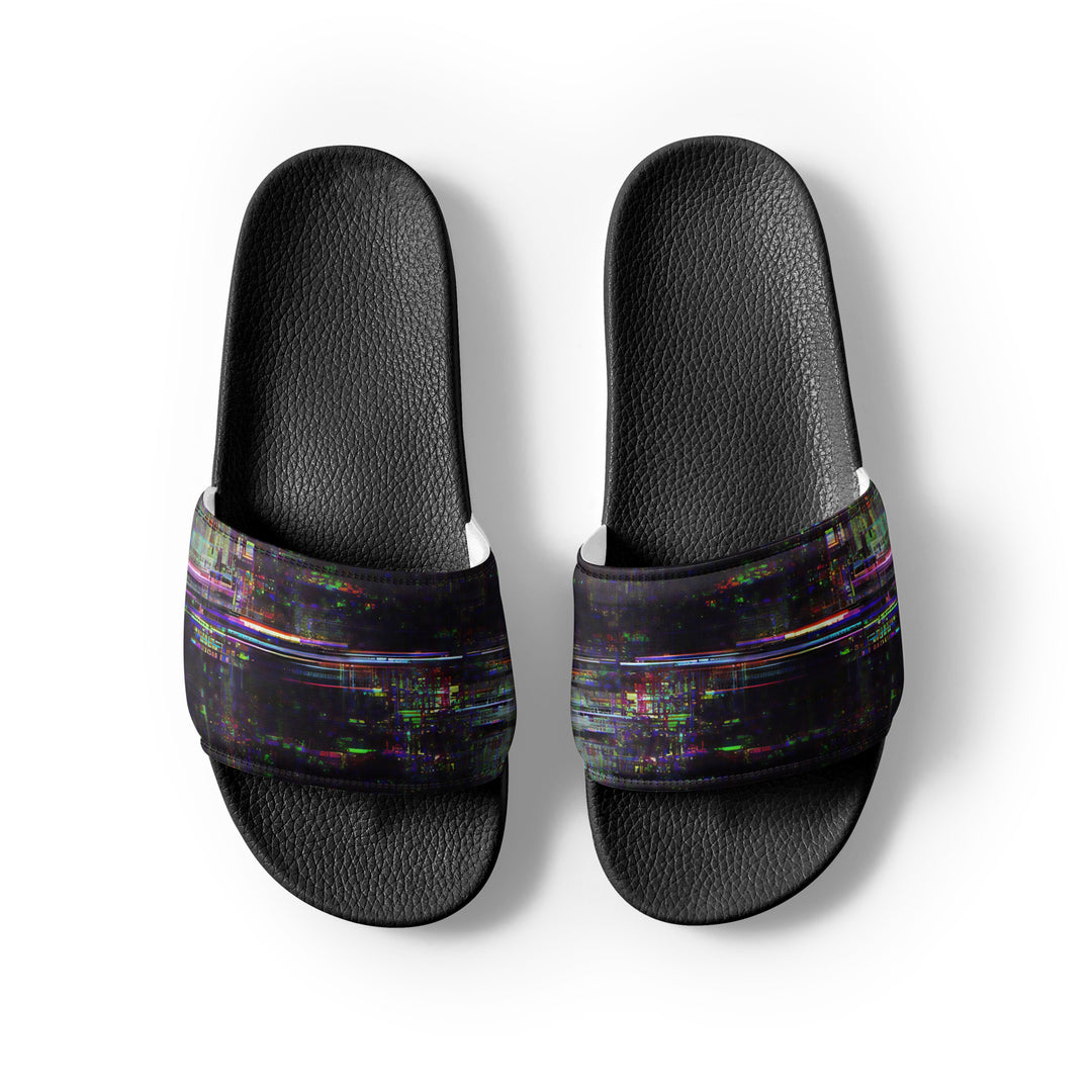 Glitchwear Men's Slides, AI Signature Style AI-Designed 27, view 7