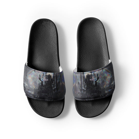 Glitchwear Men's Slides, AI Signature Style AI-Designed 14, view 7
