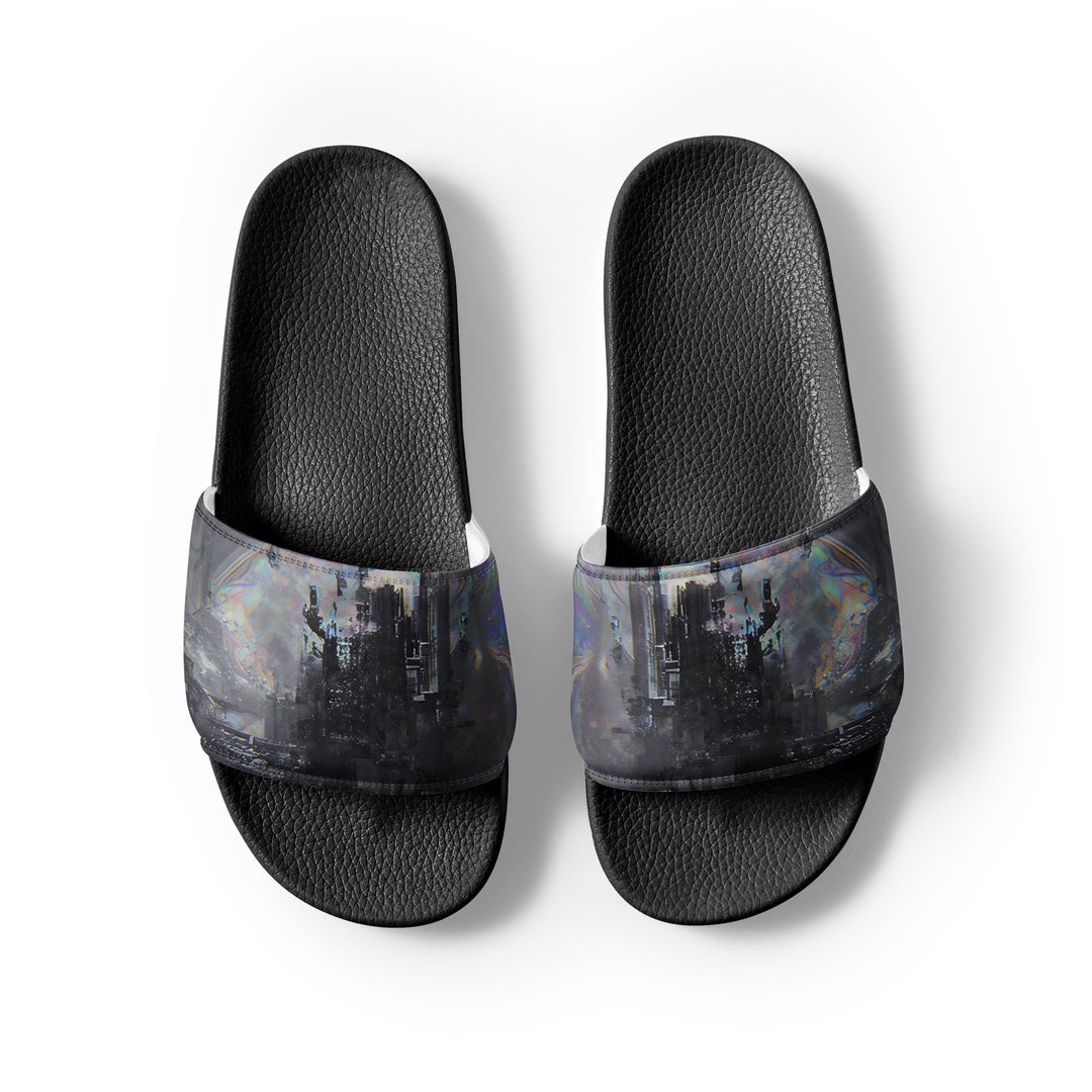 Glitchwear Men's Slides, AI Signature Style AI-Designed 14, view 7