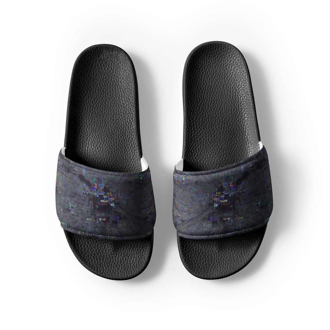 Glitchwear Men's Slides, AI Signature Style AI-Designed 20, view 7