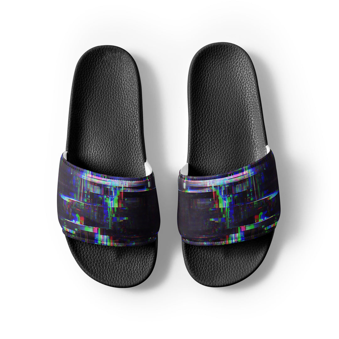 Glitchwear Men's Slides, AI Signature Style AI-Designed 24, view 7