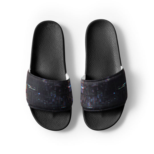 Glitchwear Men's Slides, AI Signature Style AI-Designed 26, view 7