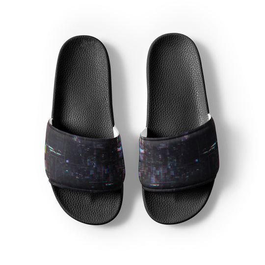 Glitchwear Men's Slides, AI Signature Style AI-Designed 23, view 7