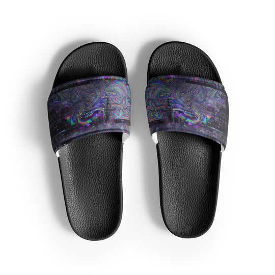 Glitchwear Men's Slides, AI Signature Style AI-Designed 7, main view