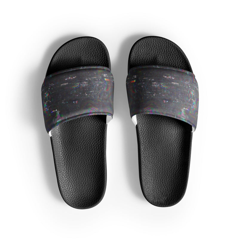 Glitchwear Men's Slides, AI Signature Style AI-Designed 8, main view