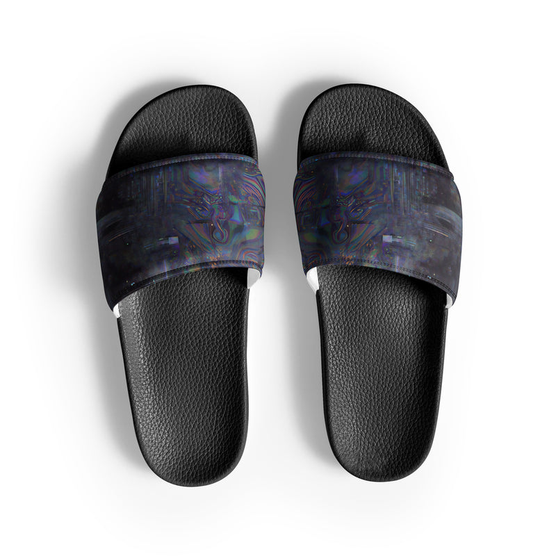 Glitchwear Men's Slides, AI Signature Style AI-Designed 10, main view
