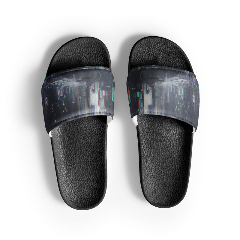 Glitchwear Men's Slides, AI Signature Style AI-Designed 39, main view