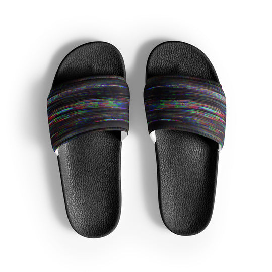 Glitchwear Men's Slides, AI Signature Style AI-Designed 40, main view