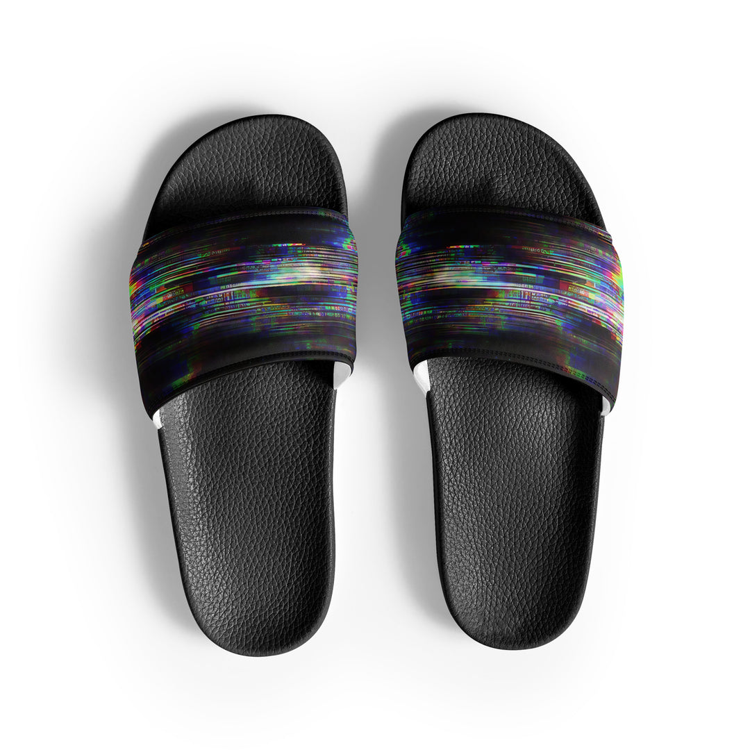Glitchwear Men's Slides, AI Signature Style AI-Designed 44, main view