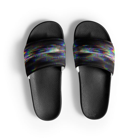 Glitchwear Men's Slides, AI Signature Style AI-Designed 44, main view