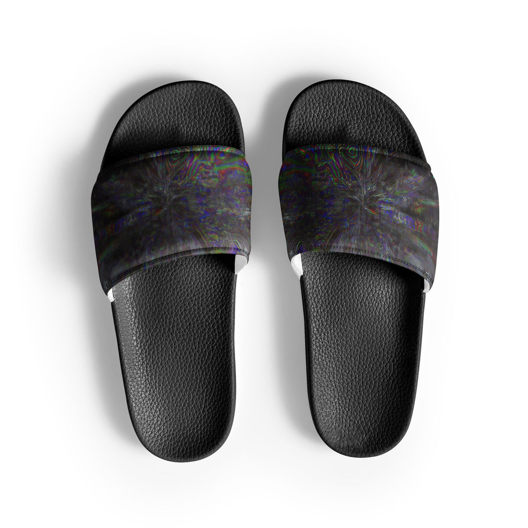 Glitchwear Men's Slides, AI Signature Style AI-Designed 13, main view