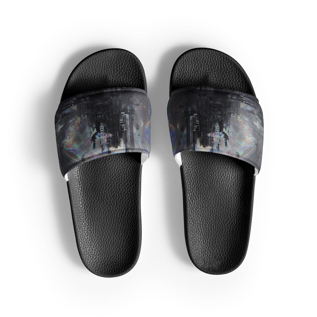 Glitchwear Men's Slides, AI Signature Style AI-Designed 14, main view