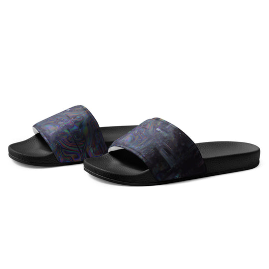 Glitchwear Men's Slides, AI Signature Style AI-Designed 10, view 3