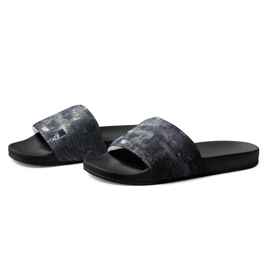 Glitchwear Men's Slides, AI Signature Style AI-Designed 15, view 3