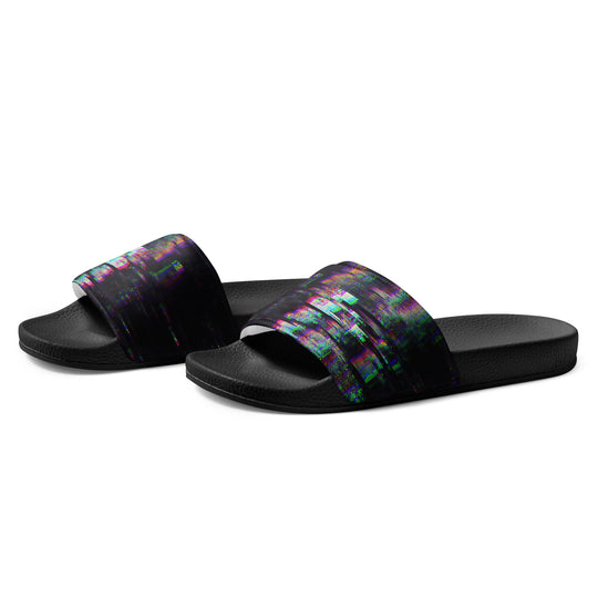 Glitchwear Men's Slides, AI Signature Style AI-Designed 35, view 3