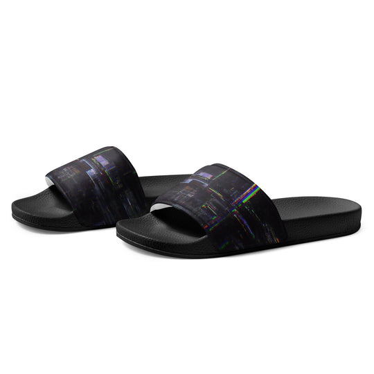 Glitchwear Men's Slides, AI Signature Style AI-Designed 36, view 3