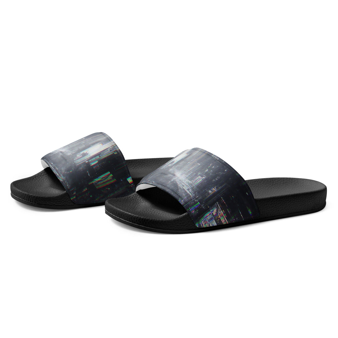 Glitchwear Men's Slides, AI Signature Style AI-Designed 39, view 3