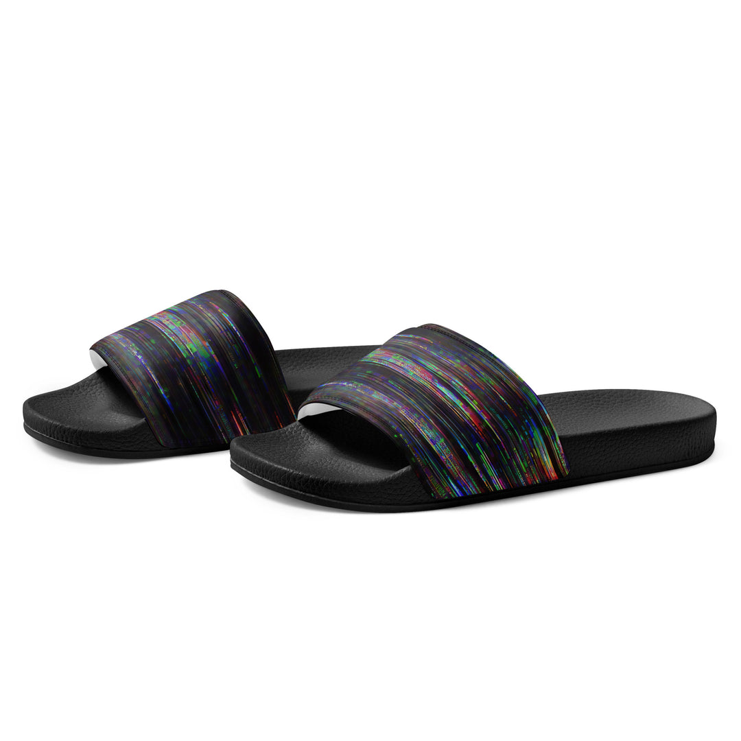 Glitchwear Men's Slides, AI Signature Style AI-Designed 40, view 3