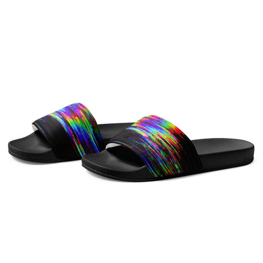 Glitchwear Men's Slides, AI Signature Style AI-Designed 42, view 3