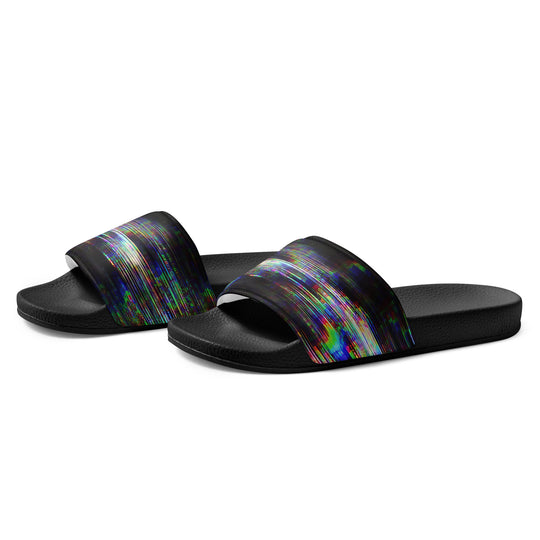 Glitchwear Men's Slides, AI Signature Style AI-Designed 44, view 3