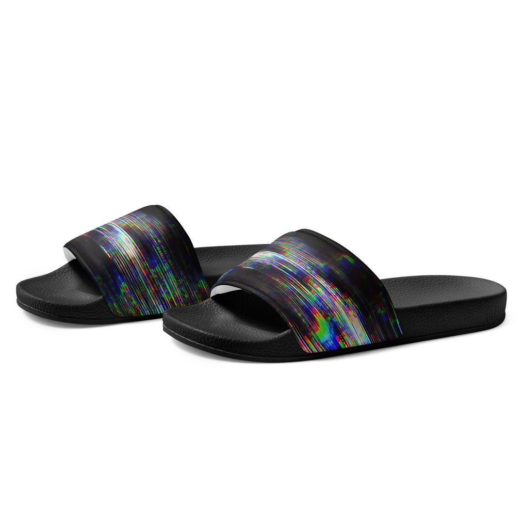 Glitchwear Men's Slides, AI Signature Style AI-Designed 44, view 3