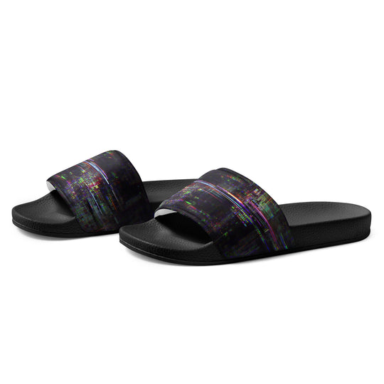 Glitchwear Men's Slides, AI Signature Style AI-Designed 27, view 3