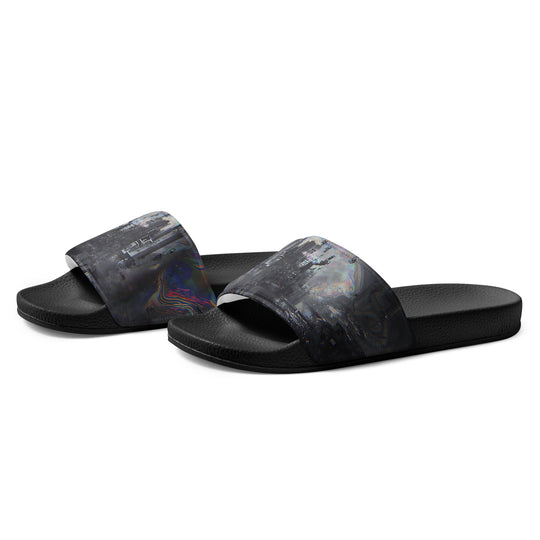 Glitchwear Men's Slides, AI Signature Style AI-Designed 14, view 3