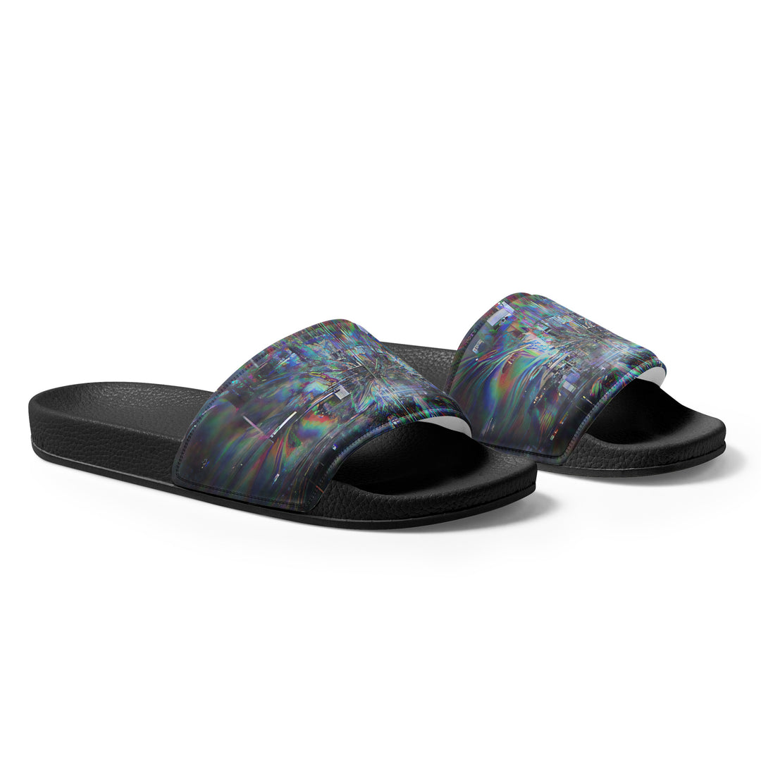 Glitchwear Men's Slides, AI Signature Style AI-Designed 3, view 5