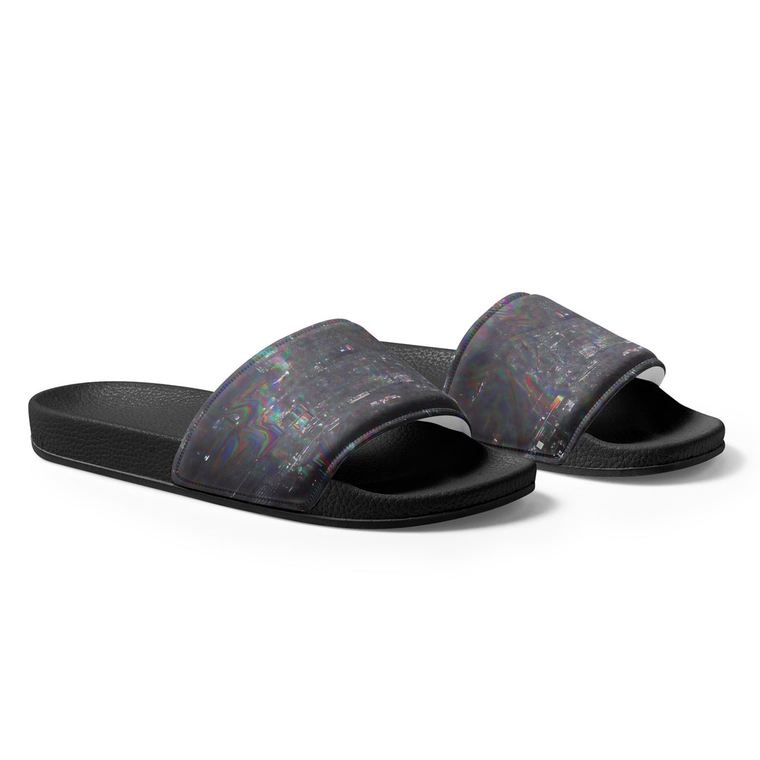 Glitchwear Men's Slides, AI Signature Style AI-Designed 8, view 5