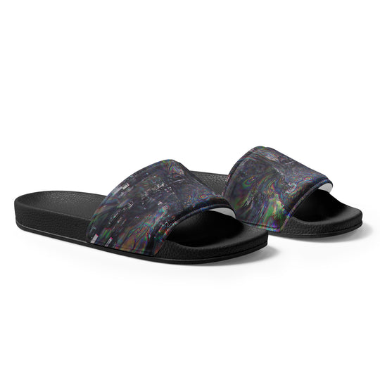 Glitchwear Men's Slides, AI Signature Style AI-Designed 9, view 5